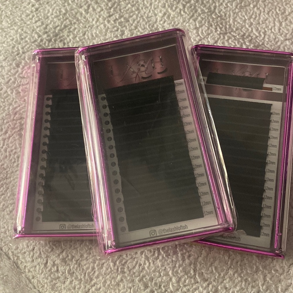 Easy fan black lash extensions 12 mm